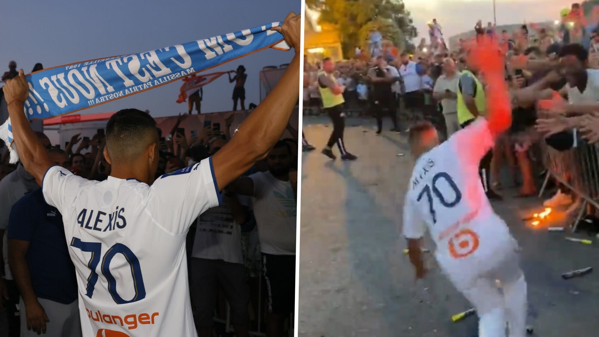 GUARDA |  Il neoassunto del Marsiglia, Alexis Sanchez, rischia un infortunio prima ancora di entrare in campo