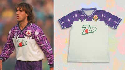 Fiorentina 1992-93 away kit