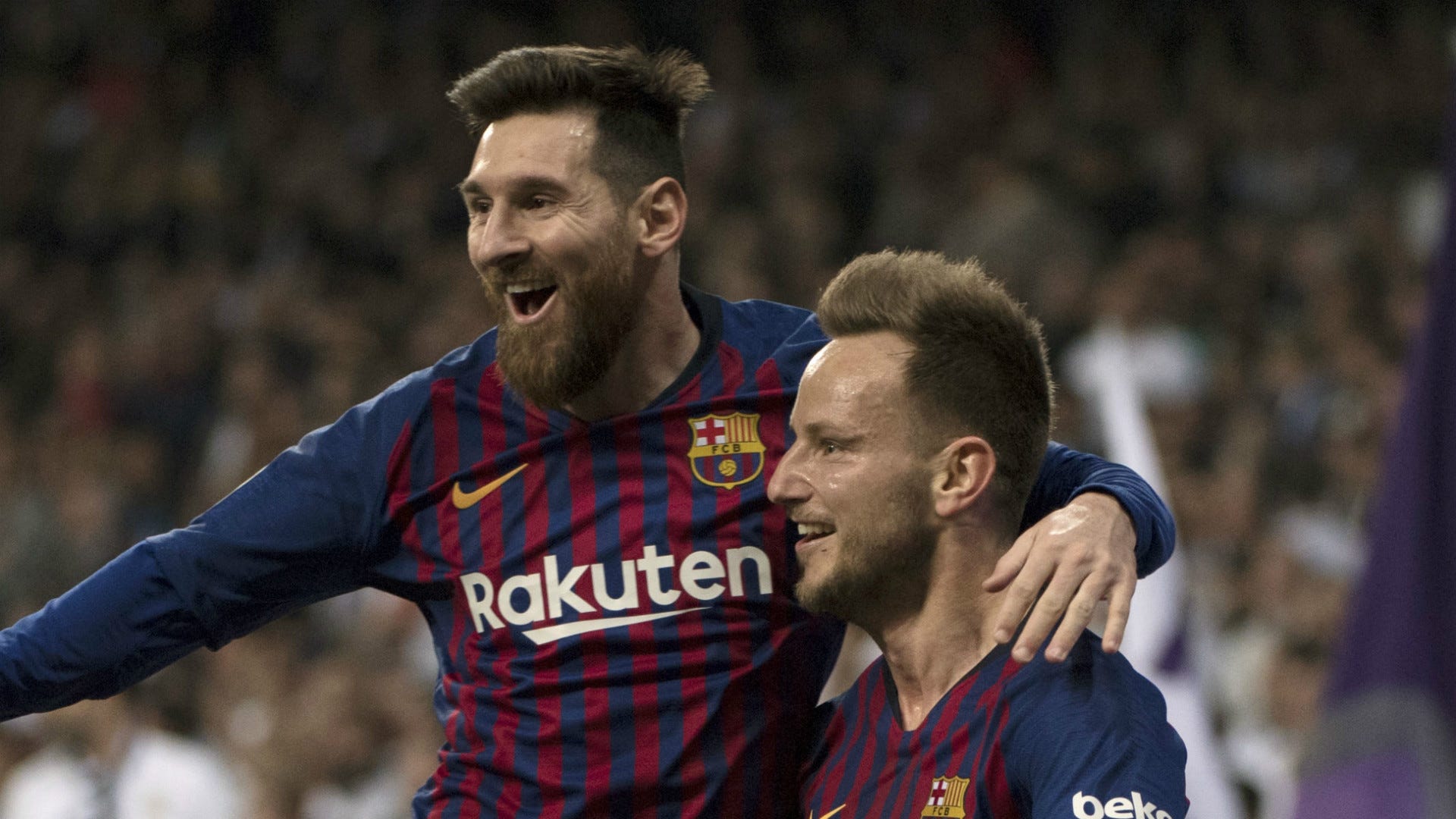 Lionel Messi Ivan Rakitic Barcelona 2018-19
