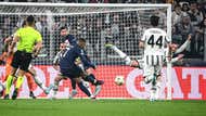 Kylian Mbappe scores PSG Juventus 2022-23