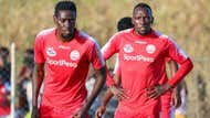 John Bocco and Meddie Kagere of Simba SC.