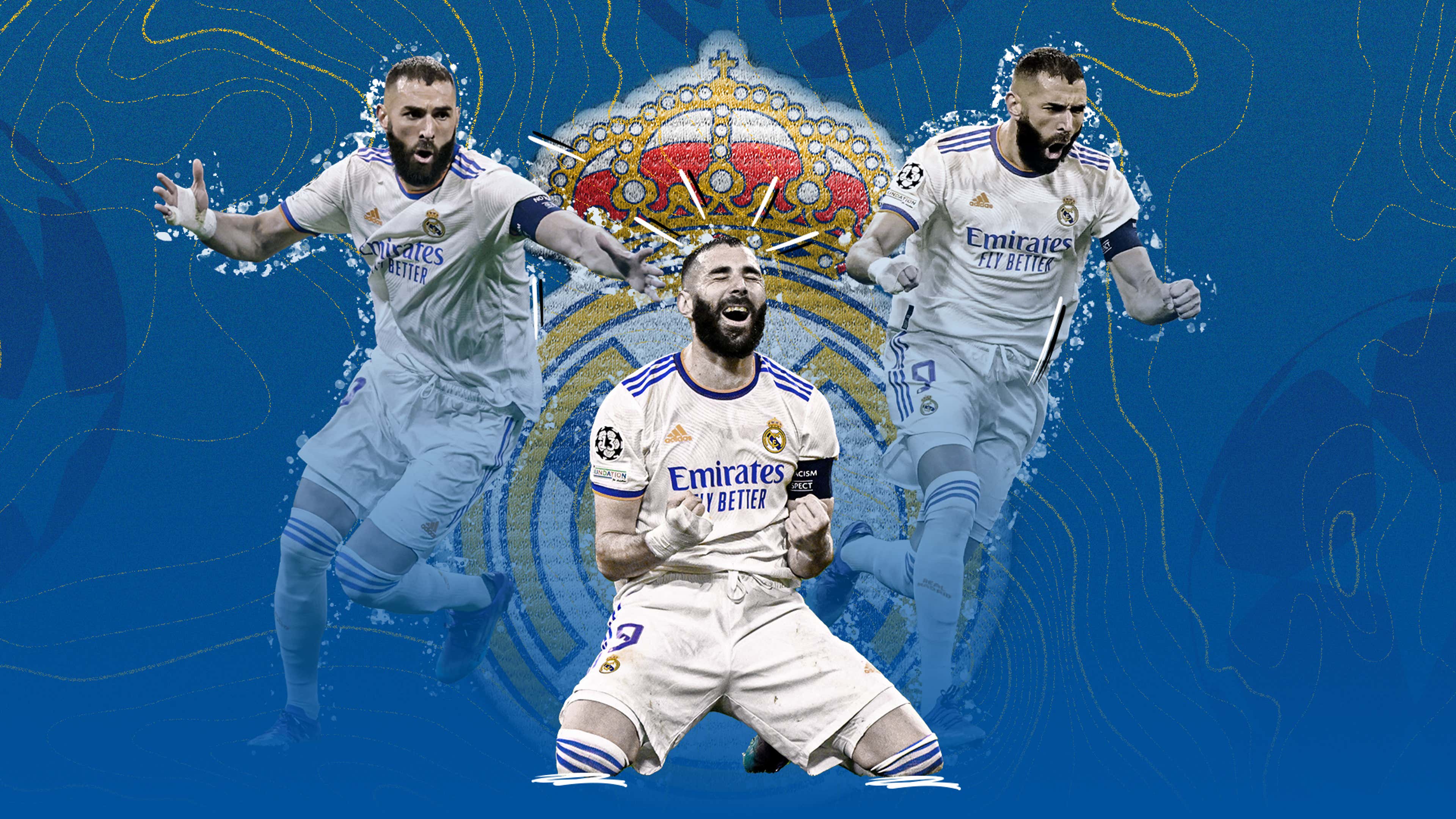King Karim Benzema Real Madrid Champions League 2021-22 GFX