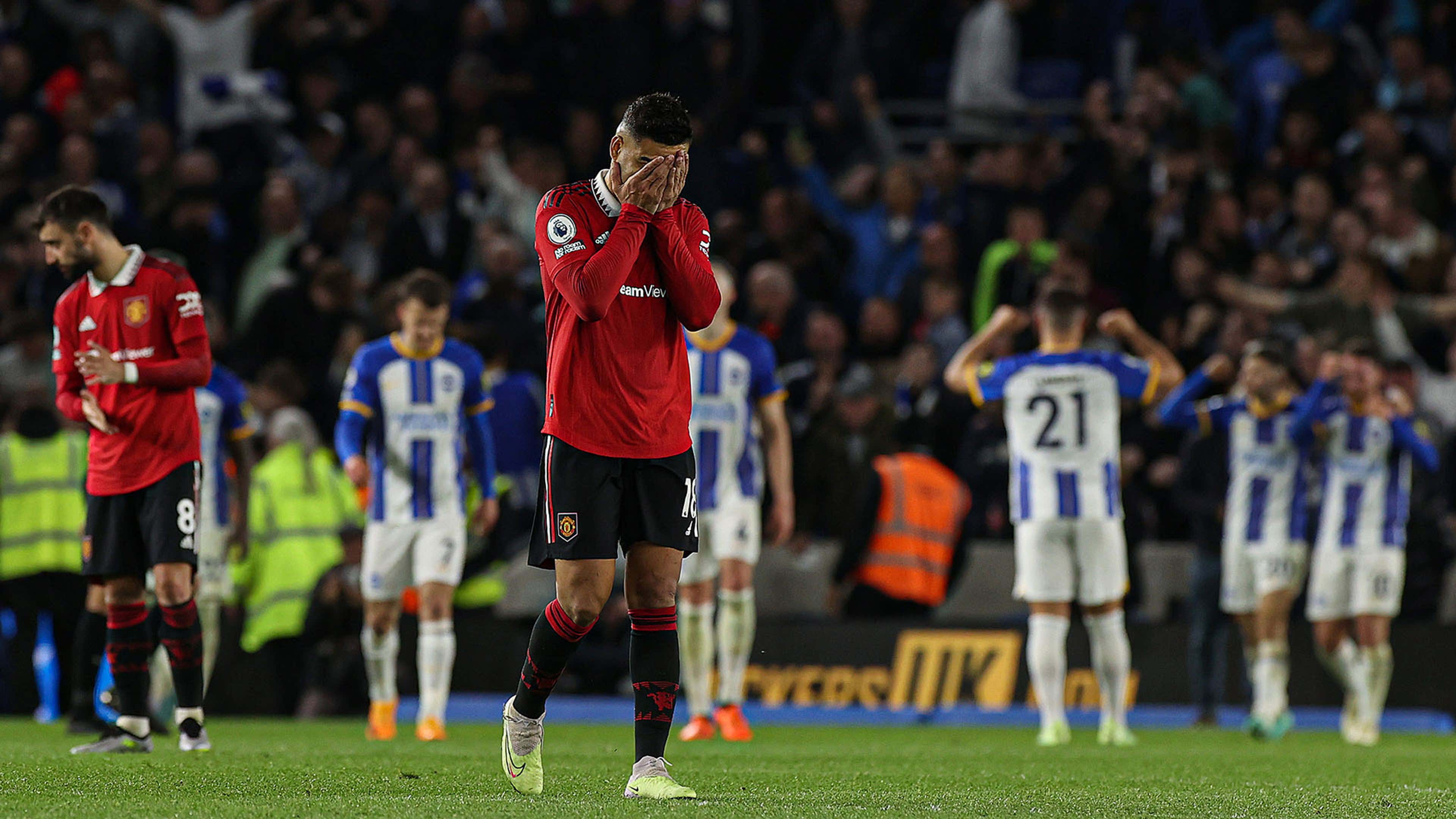 Ragged Man Utd are sleepwalking towards disaster! Winners & losers as  Brighton defeat sets off top-four alarm bells with Liverpool lurking |  Goal.com US