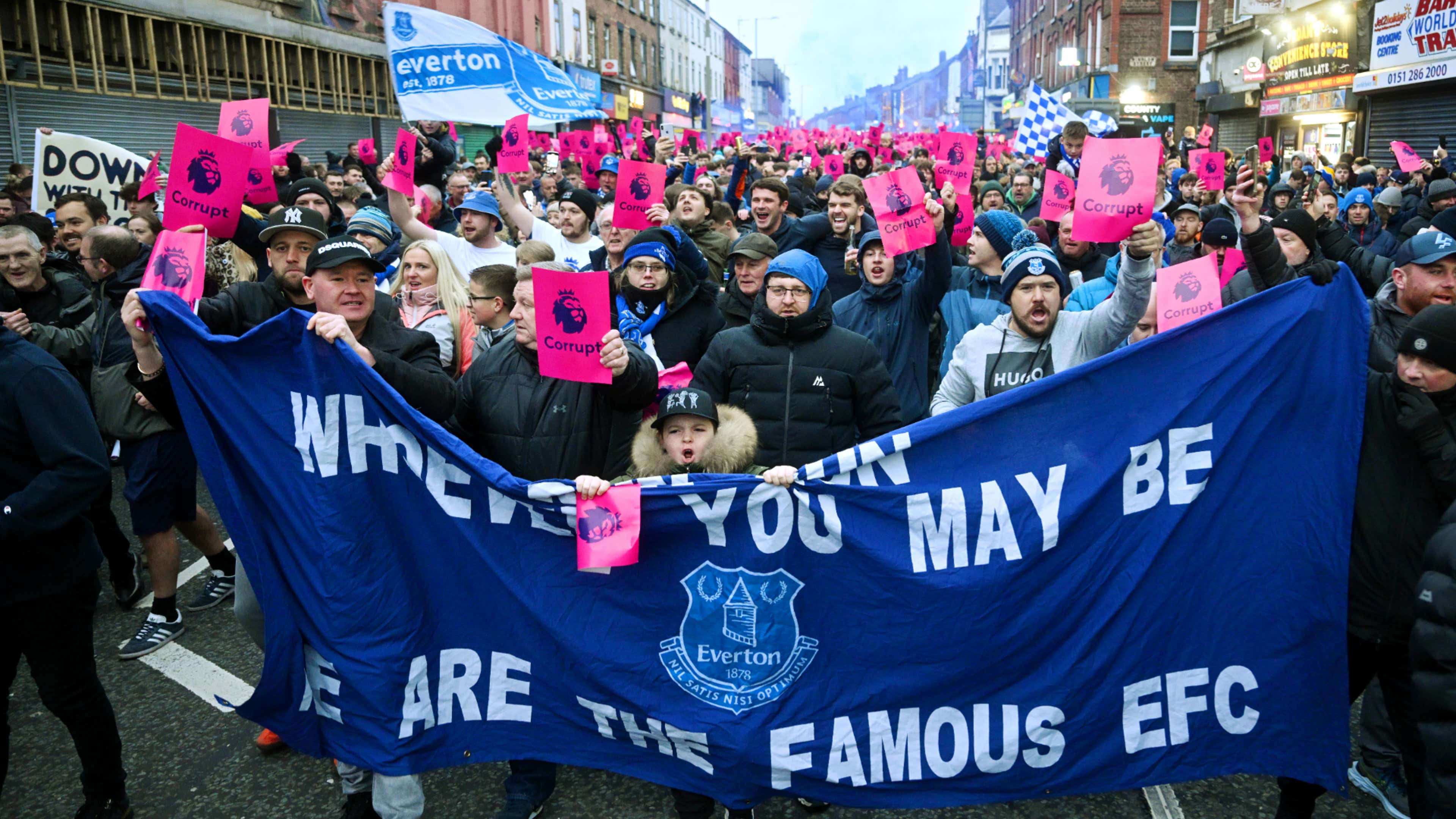 Everton fan protests 2023