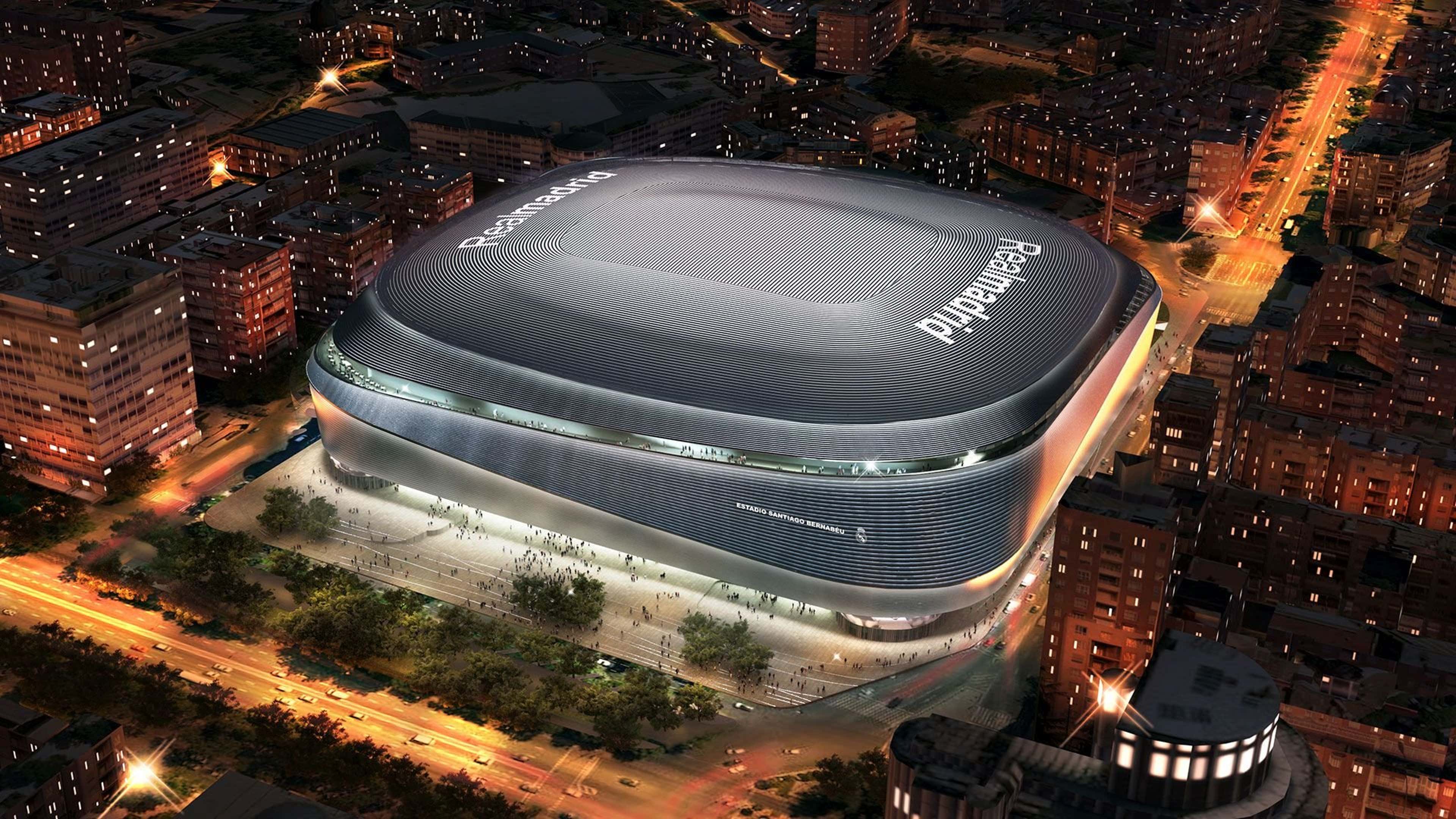 Projeto do novo Estádio Santiago Bernabeu, do Real Madrid, após reforma