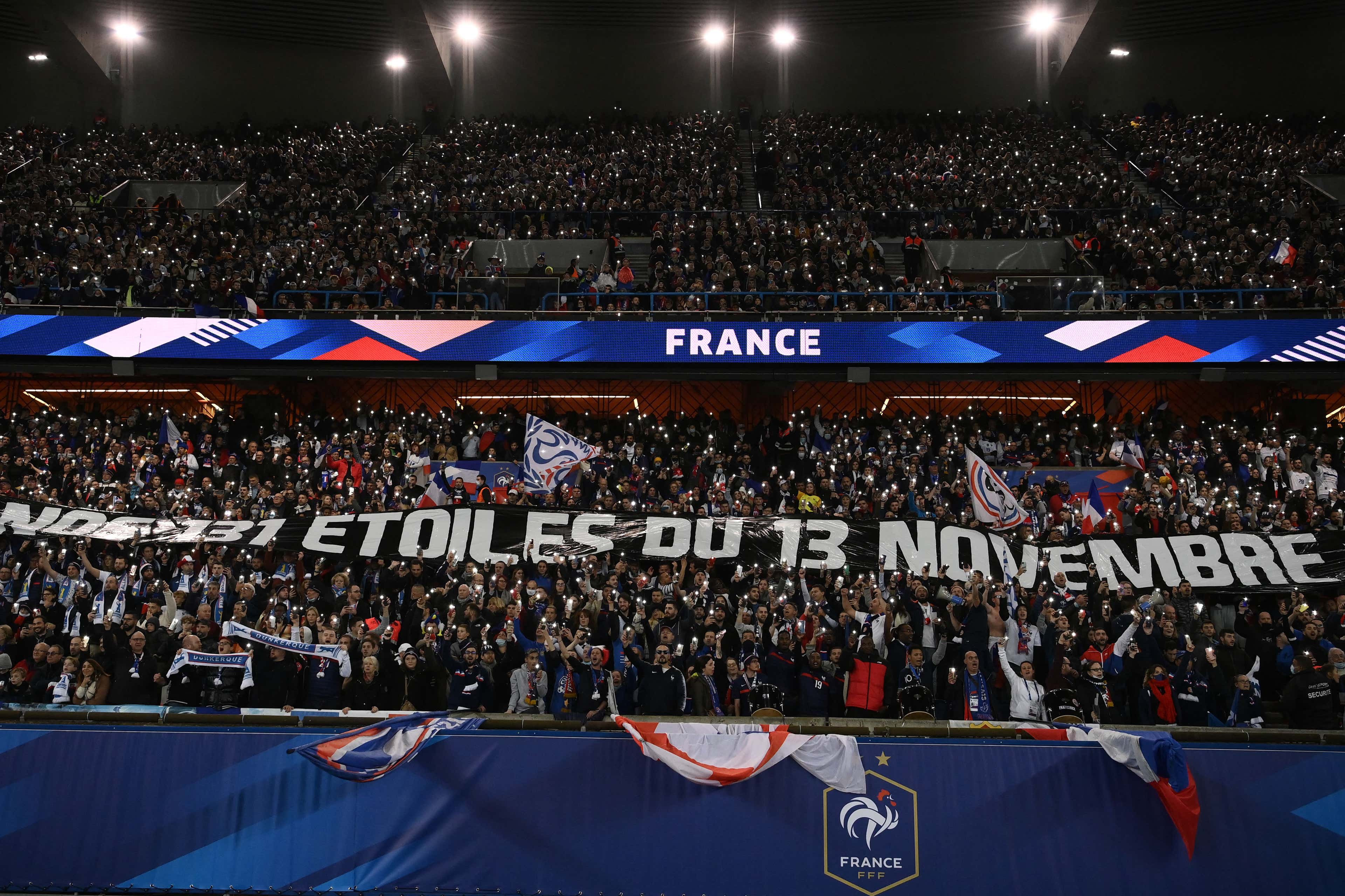 France fans, France vs Kazakhstan, 13/11/21, Parc des Princes 