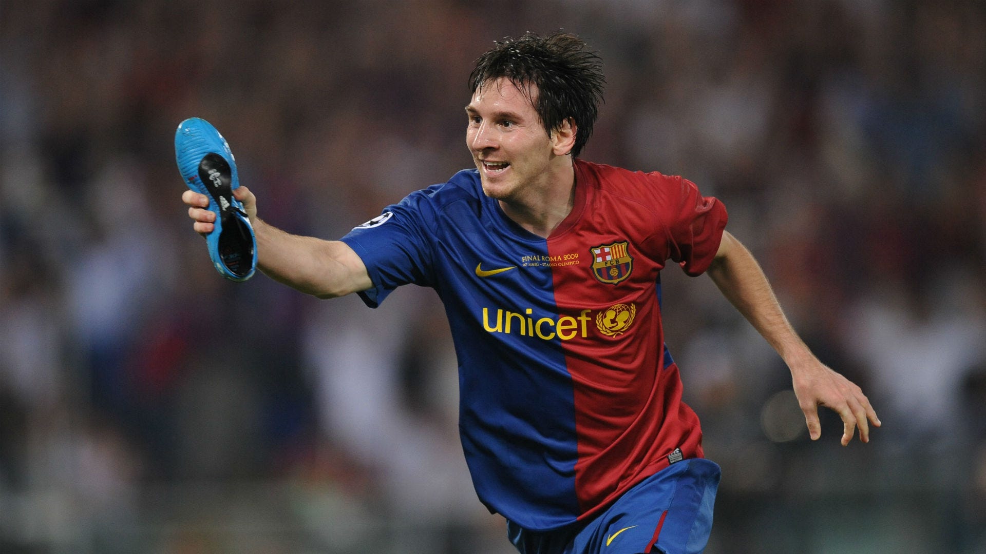Lionel Messi Barcelona Adidas F50i 2009 CL final