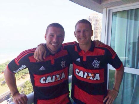 Podolski Schweinsteiger Flamengo