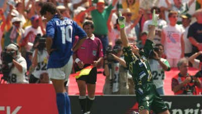 Claudio Taffarel Roberto Baggio 94 World Cup