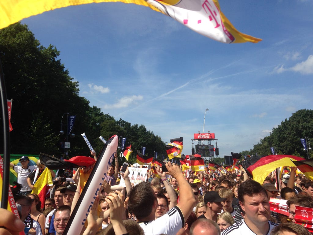 Germany fans in Berlin