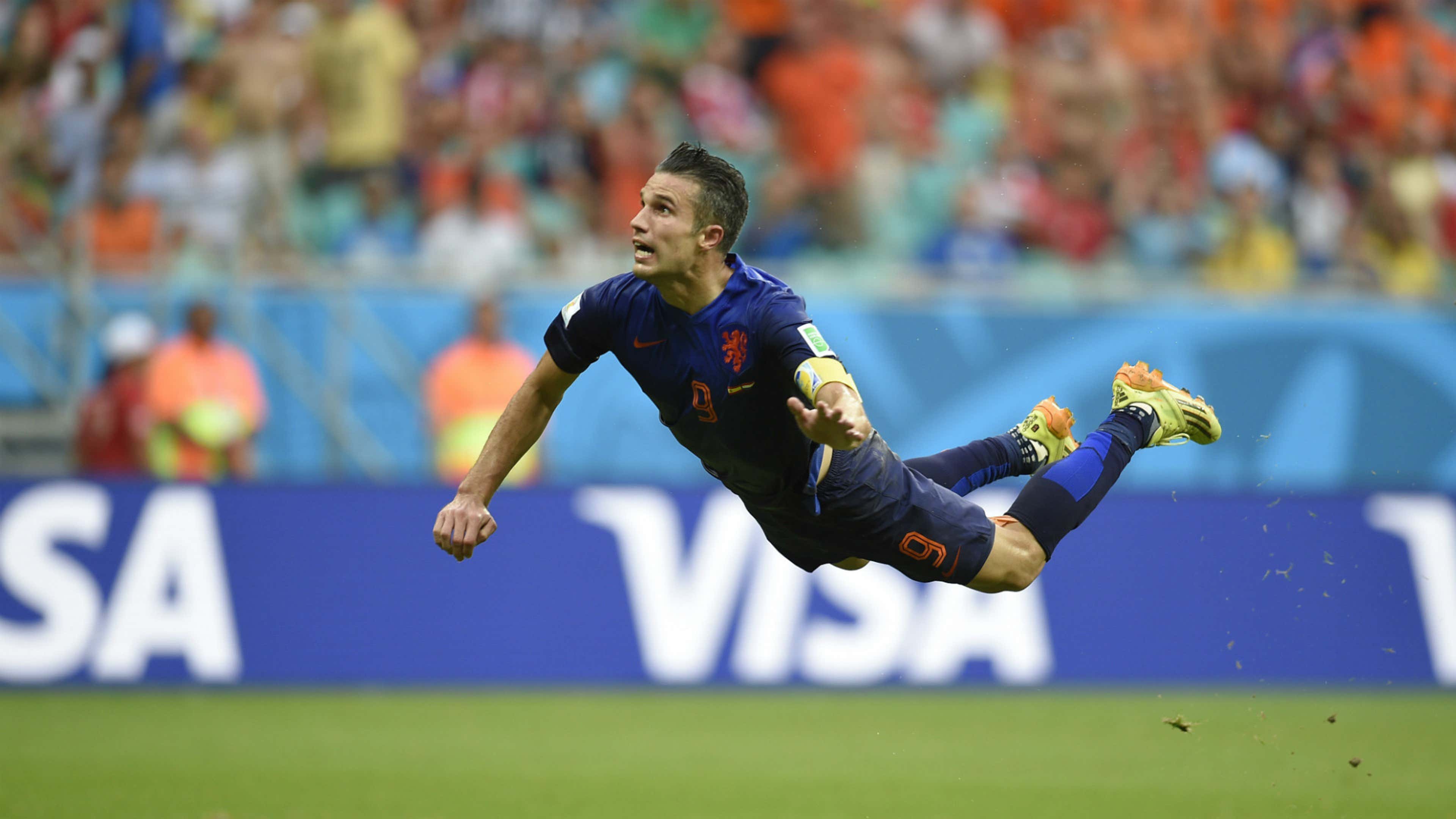 Robin van Persie Netherlands Spain WC 2014