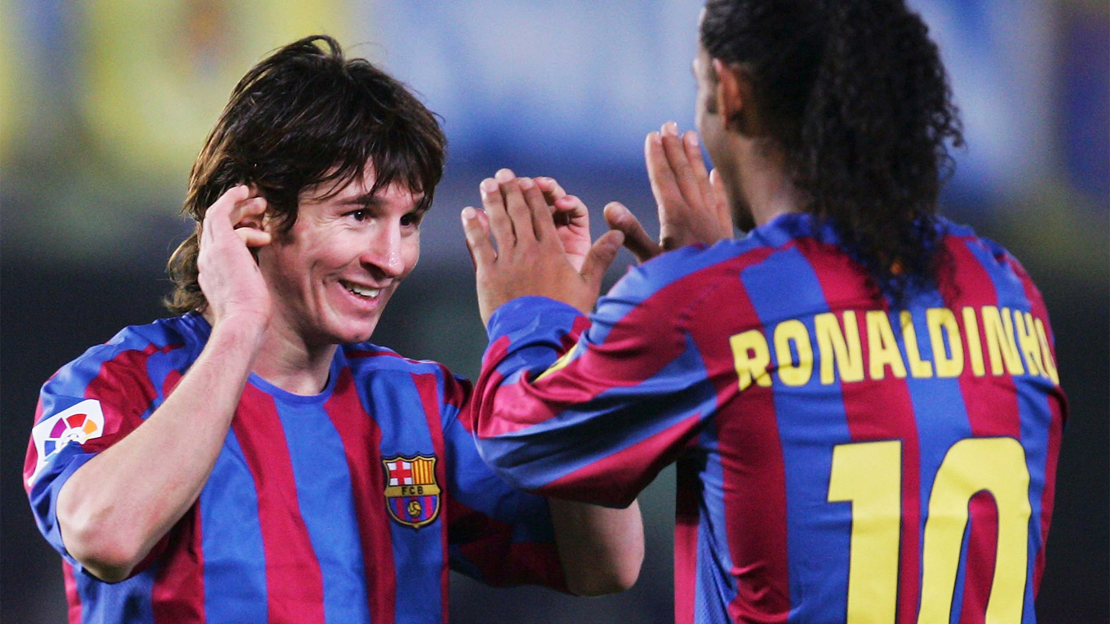 Lionel Messi Ronaldinho Barcelona 2005
