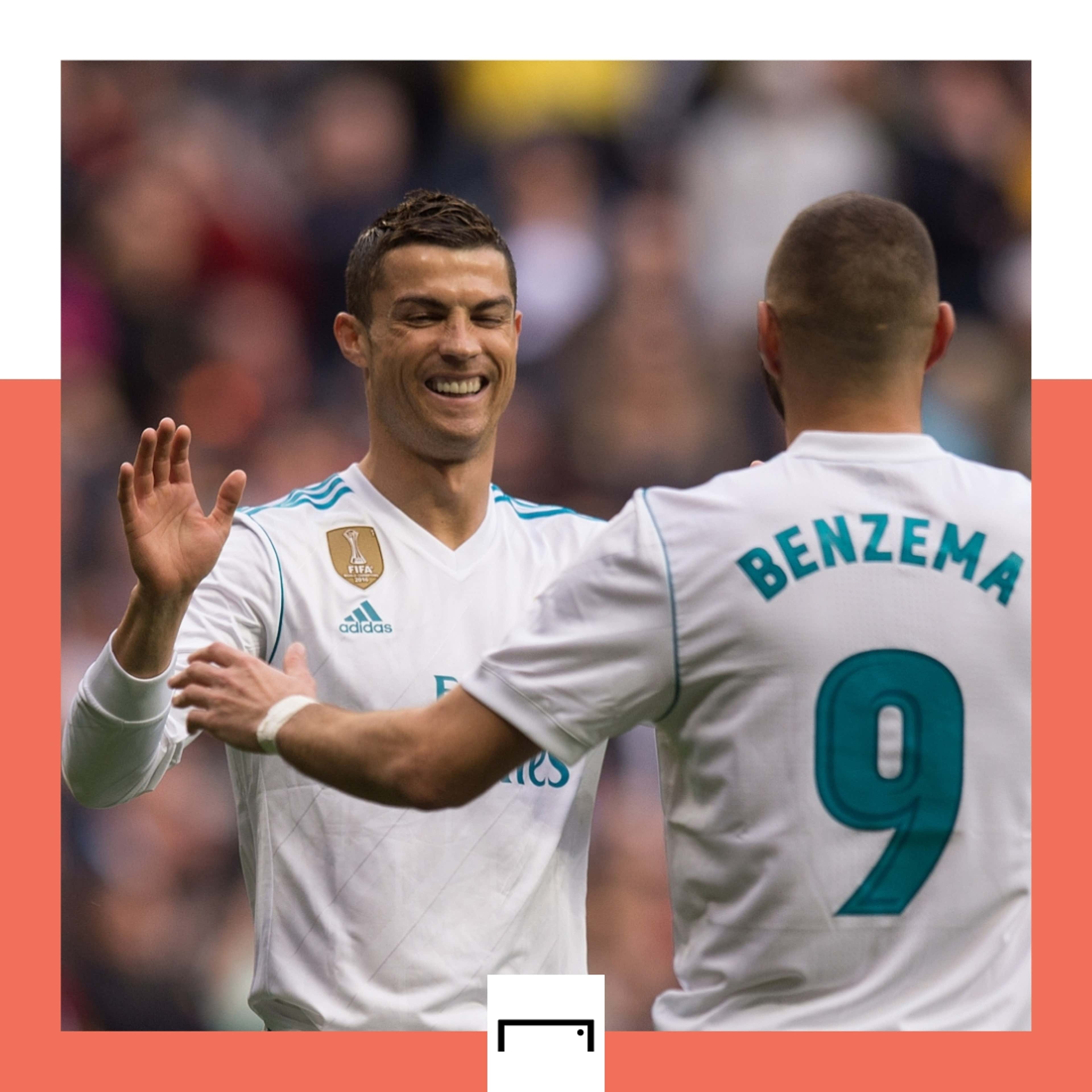 Cristiano Ronaldo Karim Benzema Real Madrid 2018 GFX