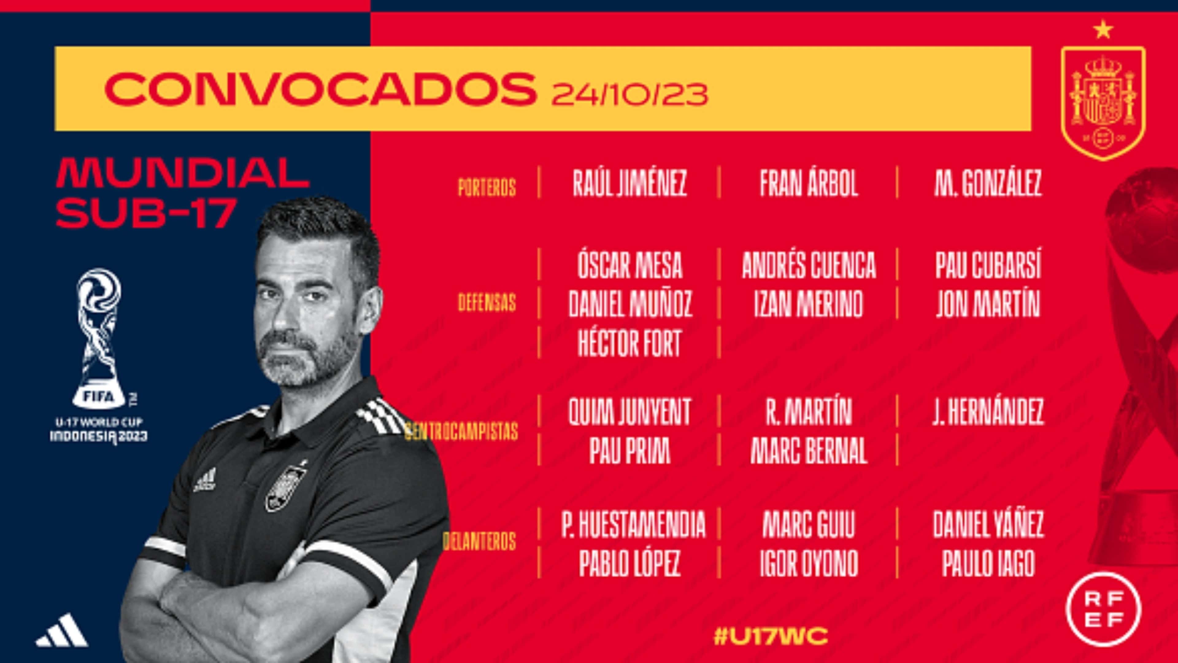Atlético tem dois convocados para o Mundial Sub-17; veja a lista
