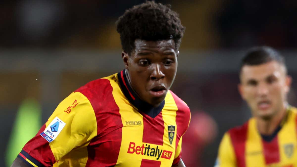 Lecce left-back Patrick Dorgu's agent claimed Liverpool's interest in the player during the summer transfer window. (Credit: Getty Images)