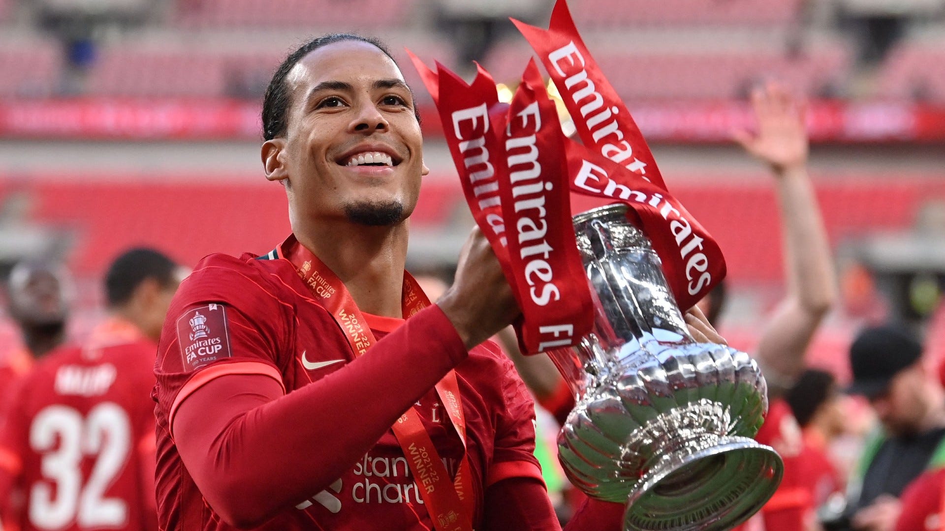 Virgil van Dijk Liverpool FA Cup final 2021-22