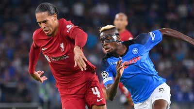 Virgil van Dijk Victor Osimhen Liverpool Napoli 2022-23