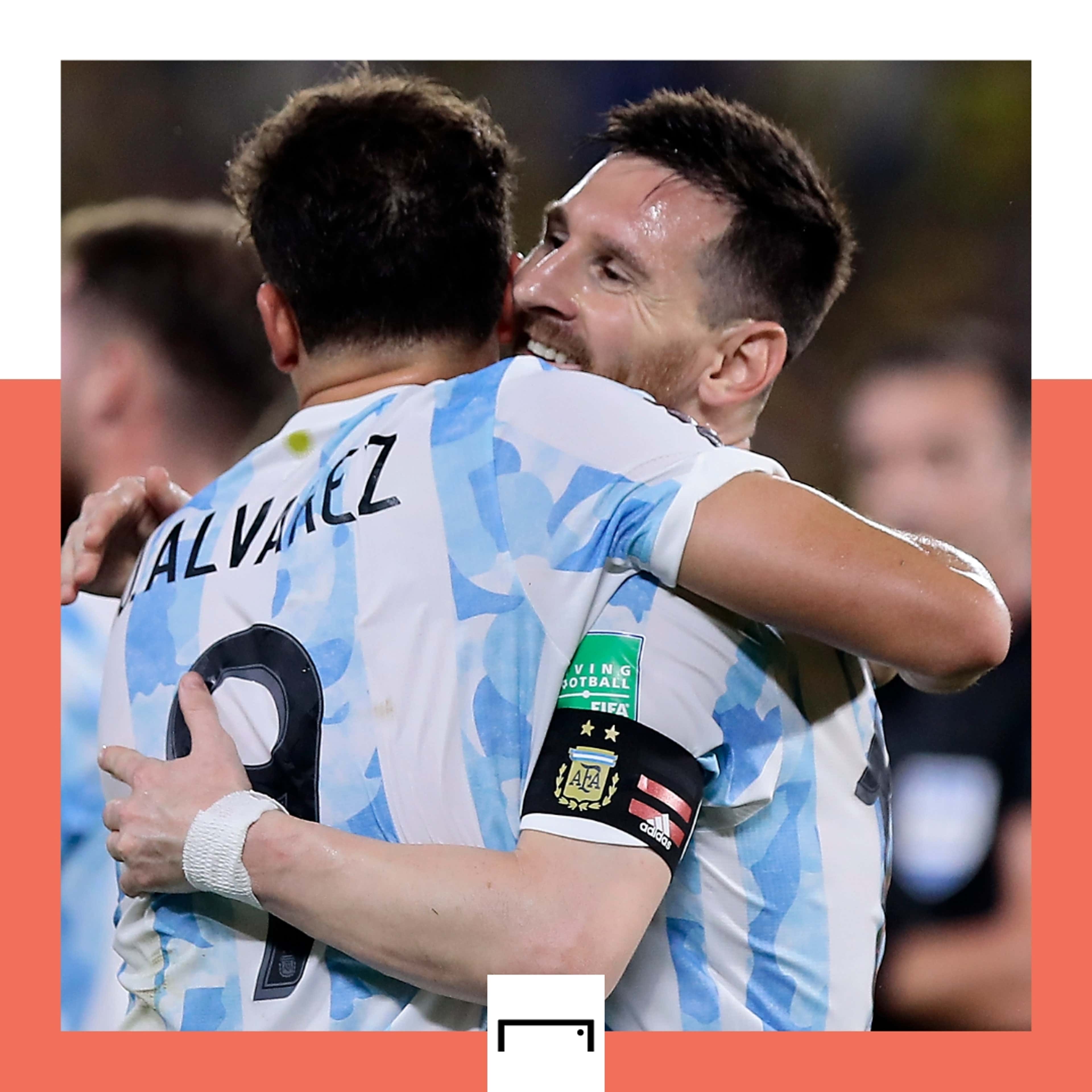 Julian Alvarez Lionel Messi Argentina GFX 