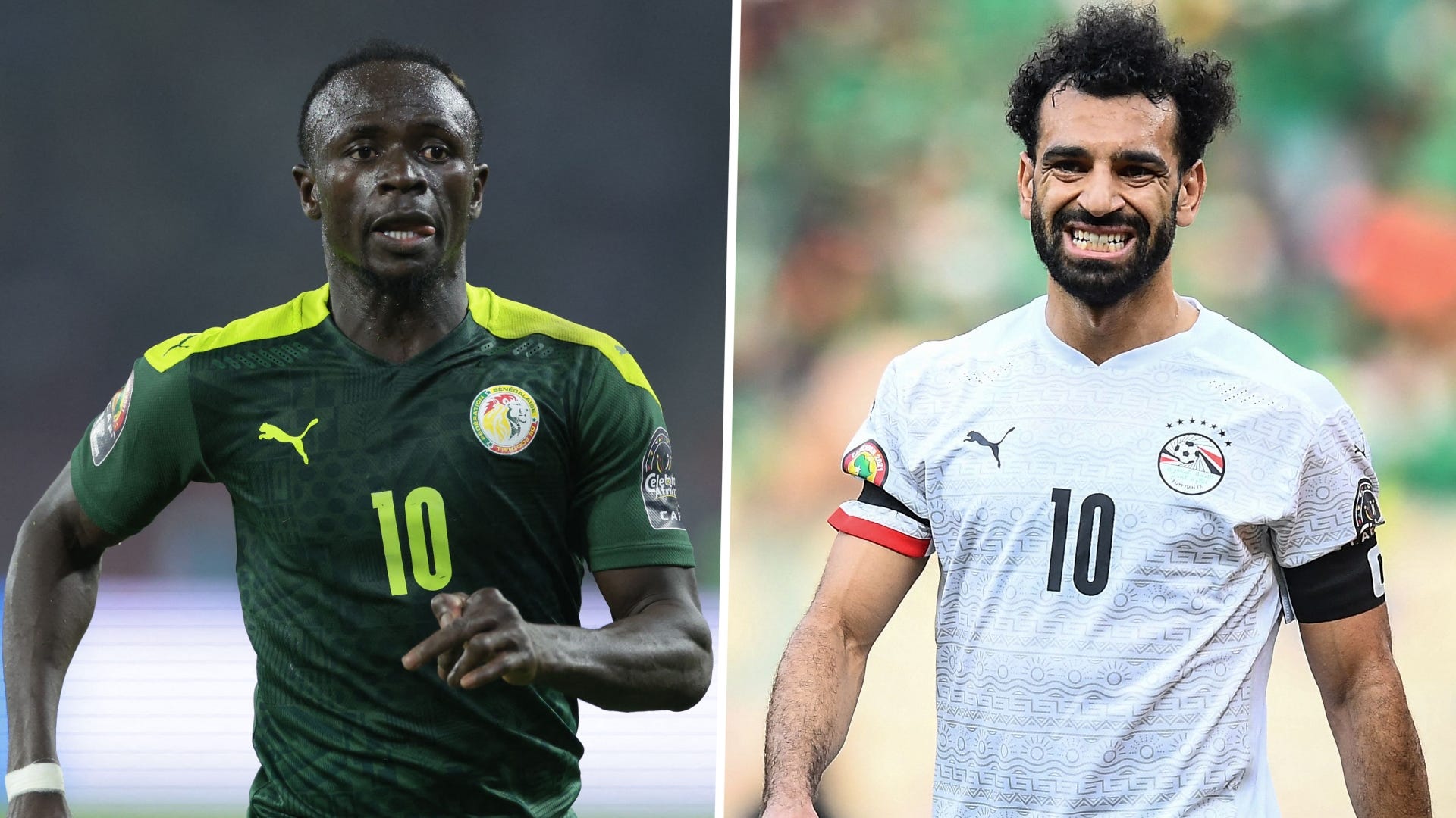 Sadio Mane Mohamed Salah Senegal Egypt Afcon 2022 GFX