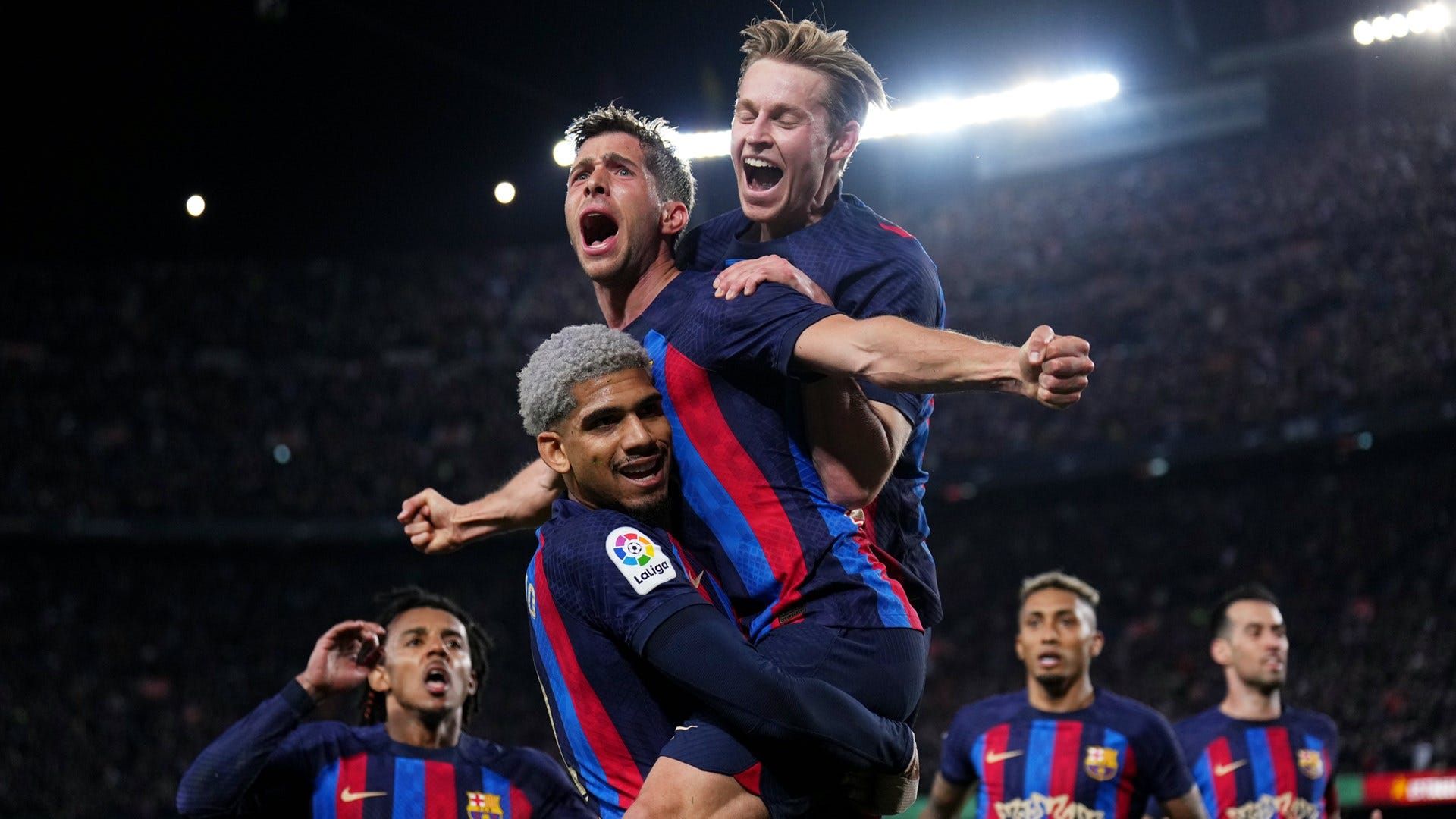 Barcelona ratings: Frenkie de Jong masterclass helps Xavi's side beat Real  Madrid to all-but seal La Liga title | Goal.com