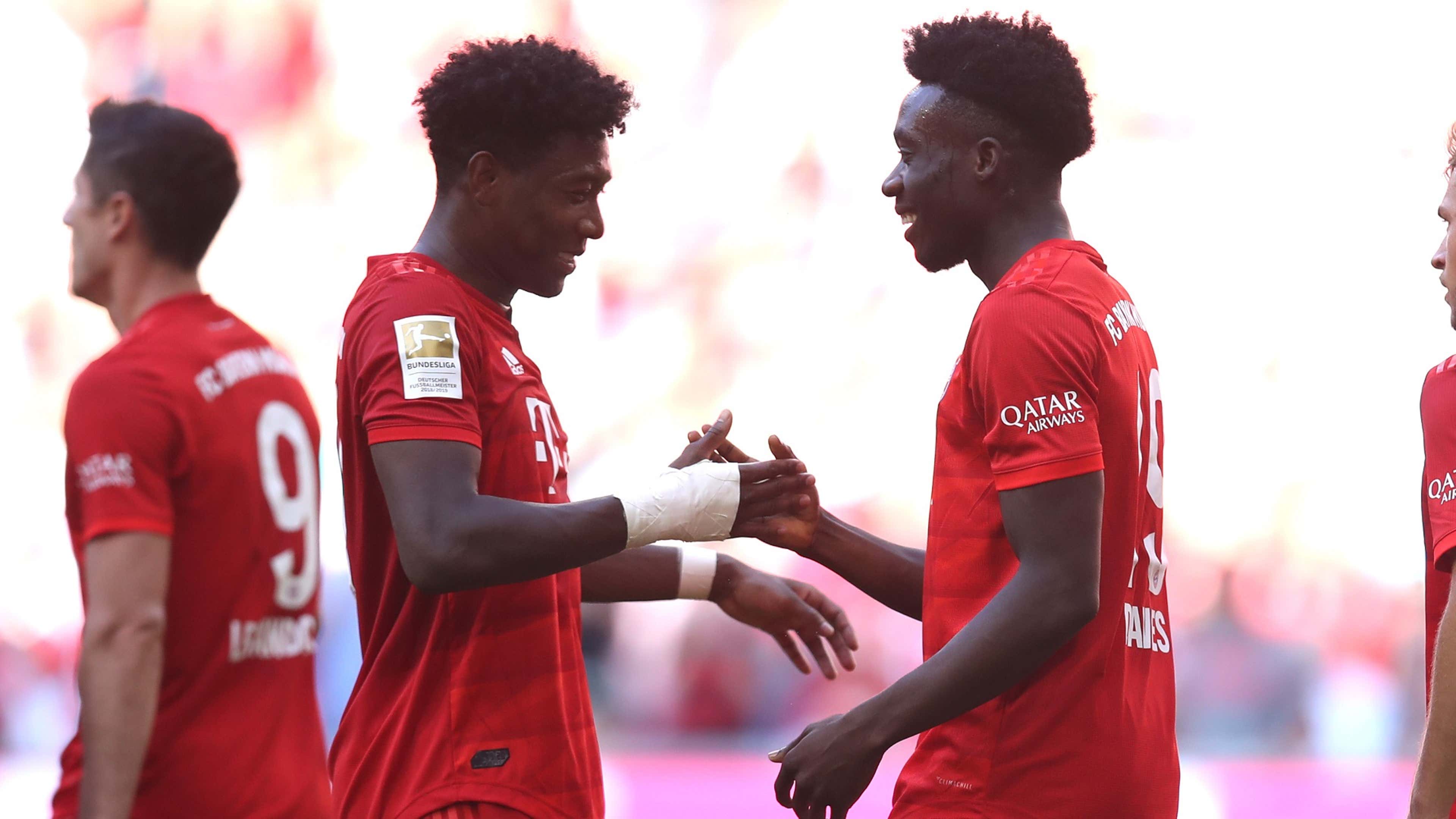 David Alaba Alphonso Davies Bayern Munich 2019