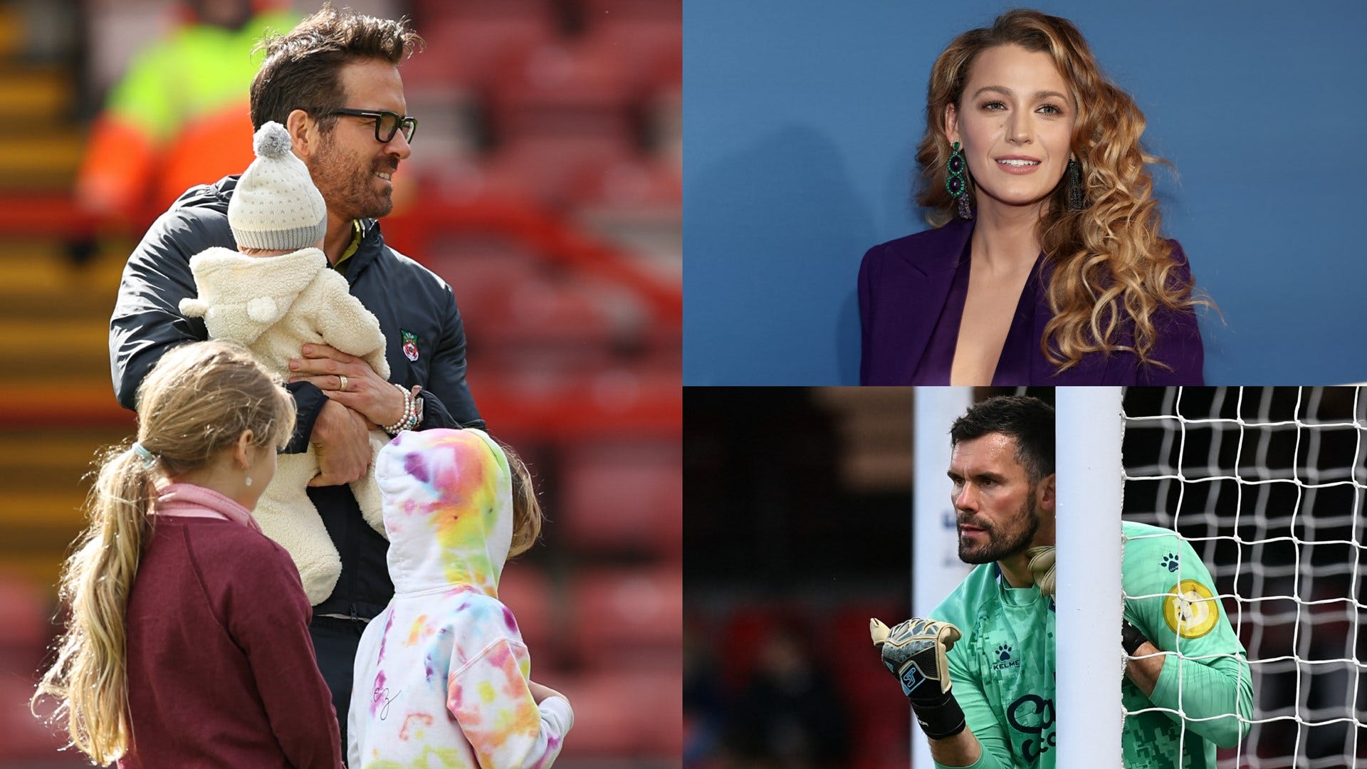 Ryan Reynolds' children & wife Blake Lively attend Wrexham's clash with