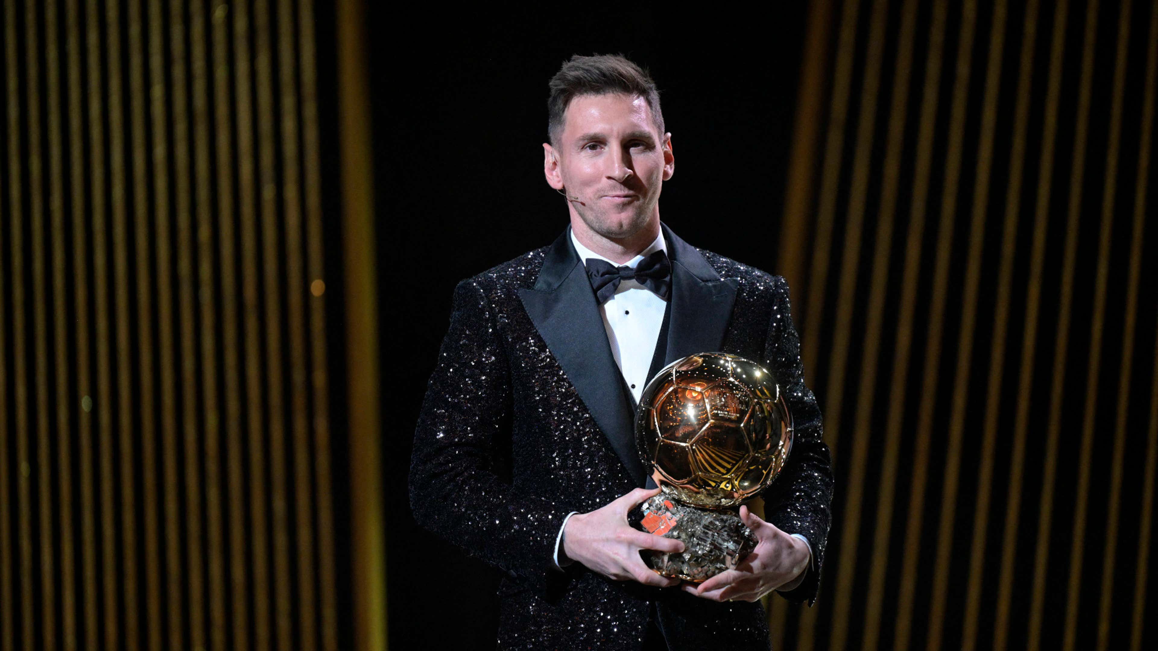 Lionel Messi mit seinem siebten Ballon d'Or