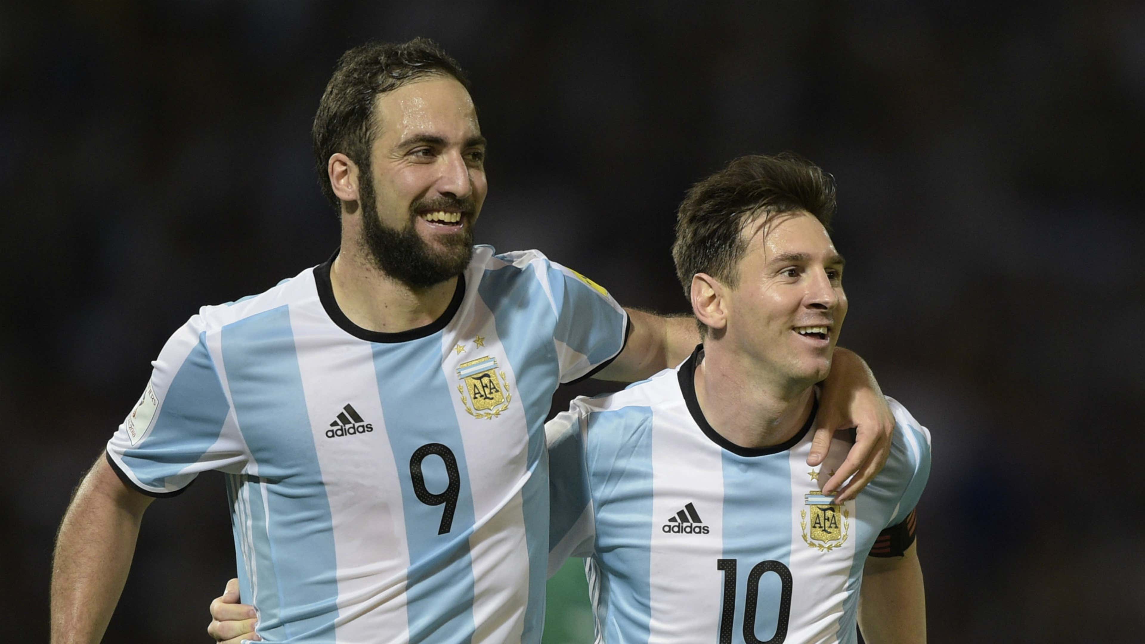 Higuain Messi Argentina v Bolivia Eliminatorias WC Qualifying South America 2018 29032016