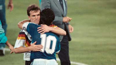 Lothar Matthaus Diego Maradona World Cup 1990