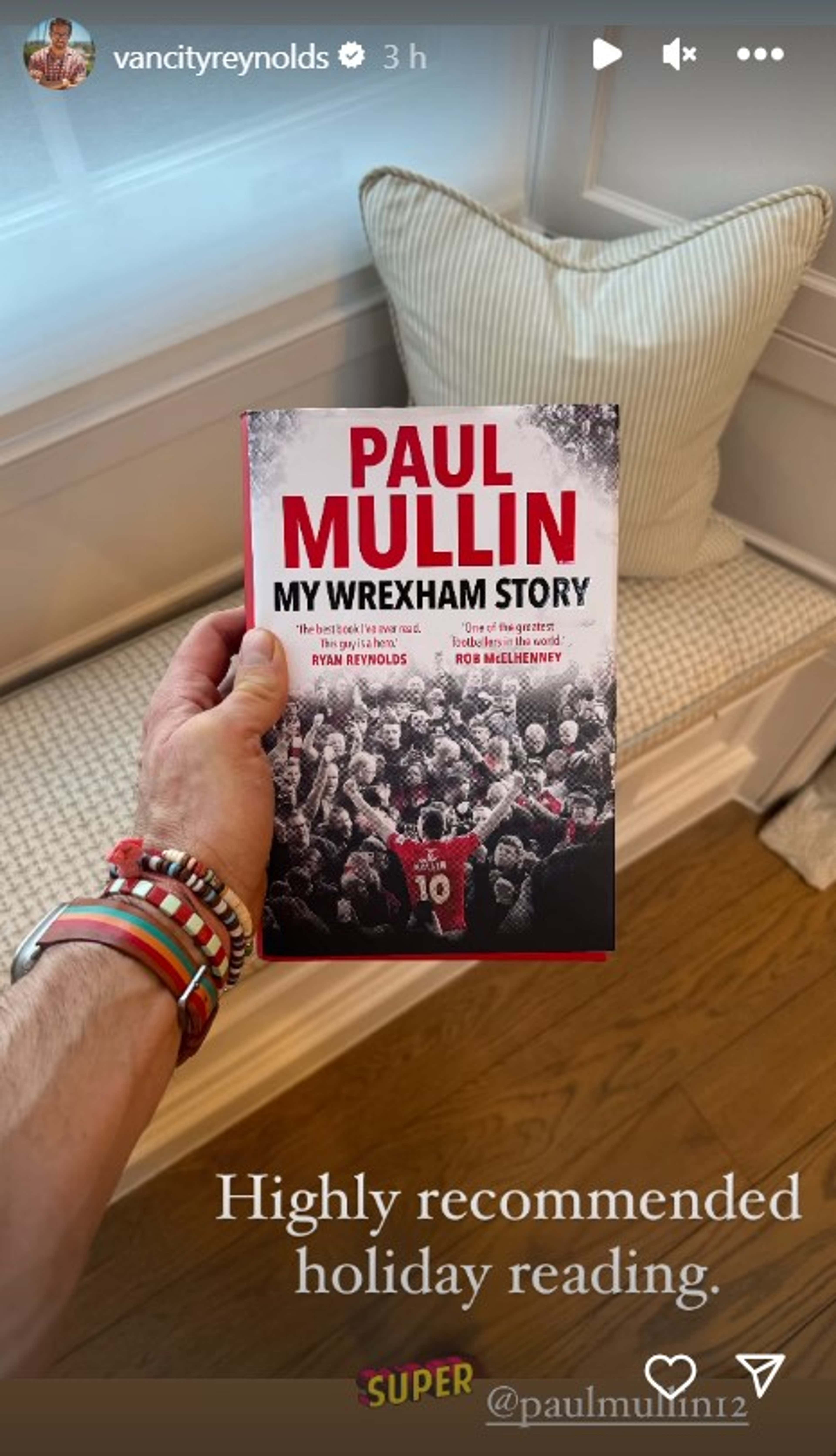 Ryan Reynolds gives glowing review of Wrexham star Paul Mullin's  autobiography following Red Dragons' battling League Two win over  Colchester United