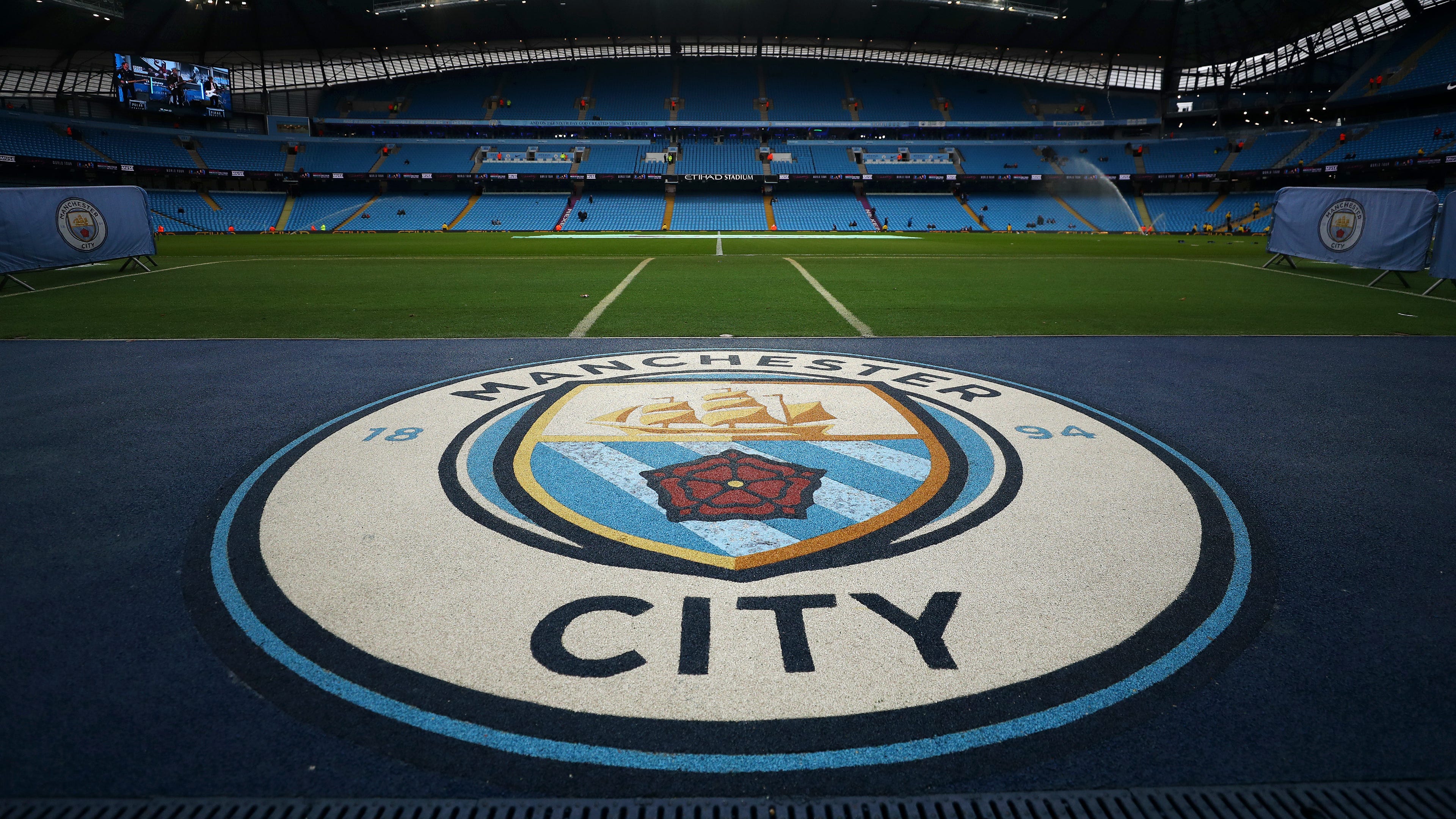 Etihad Stadium/Manchester City logo