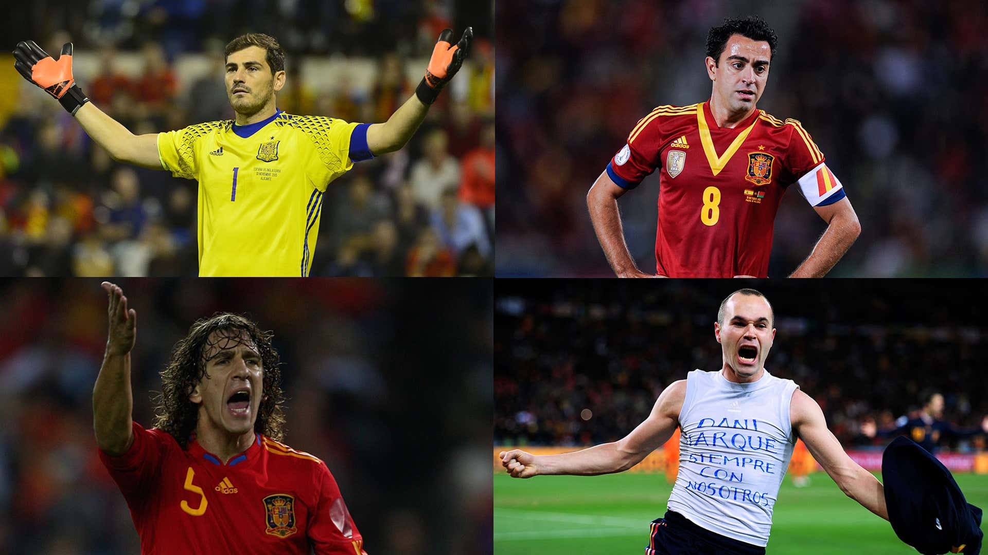 スペイン代表 21世紀の最強ベストイレブン 世界を席巻した主要国際大会3連覇の伝説メンバー Goal Com