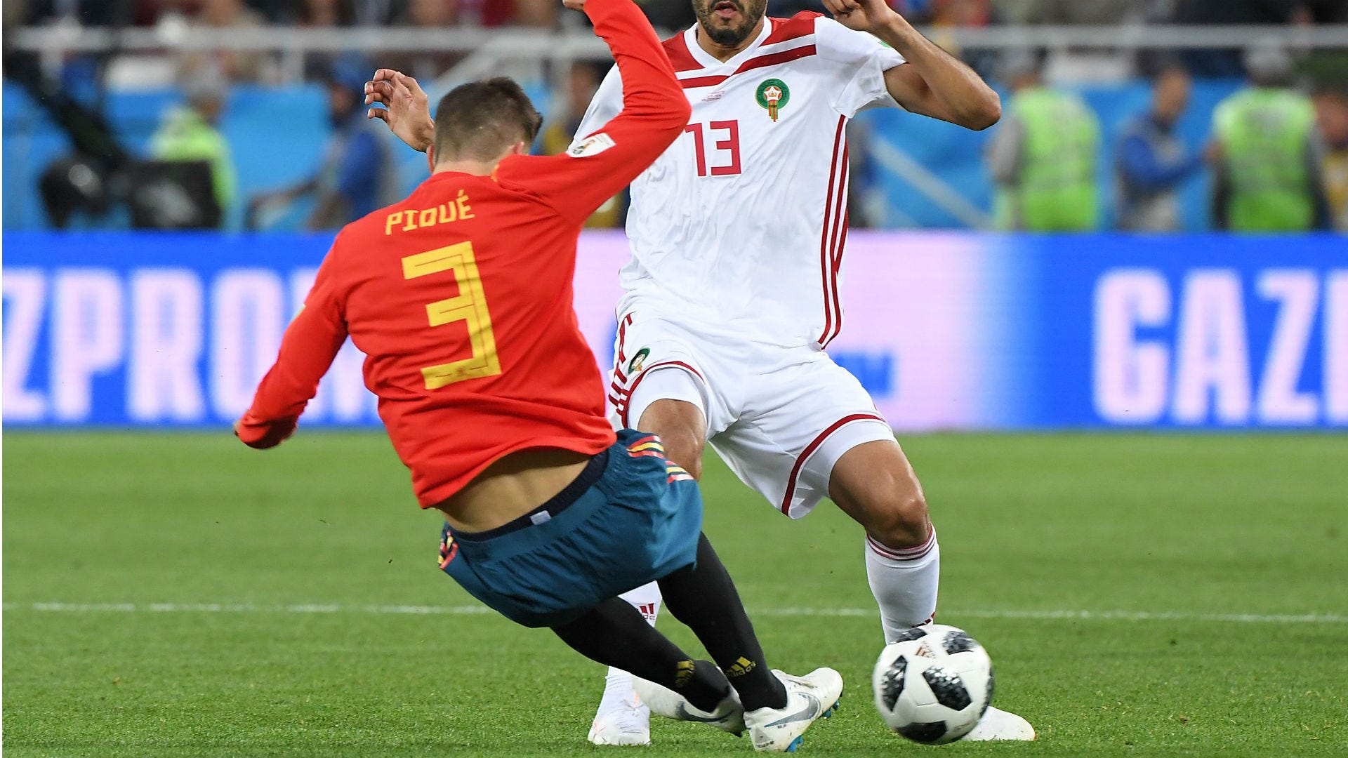 Gerard Pique Spain Morocco World Cup