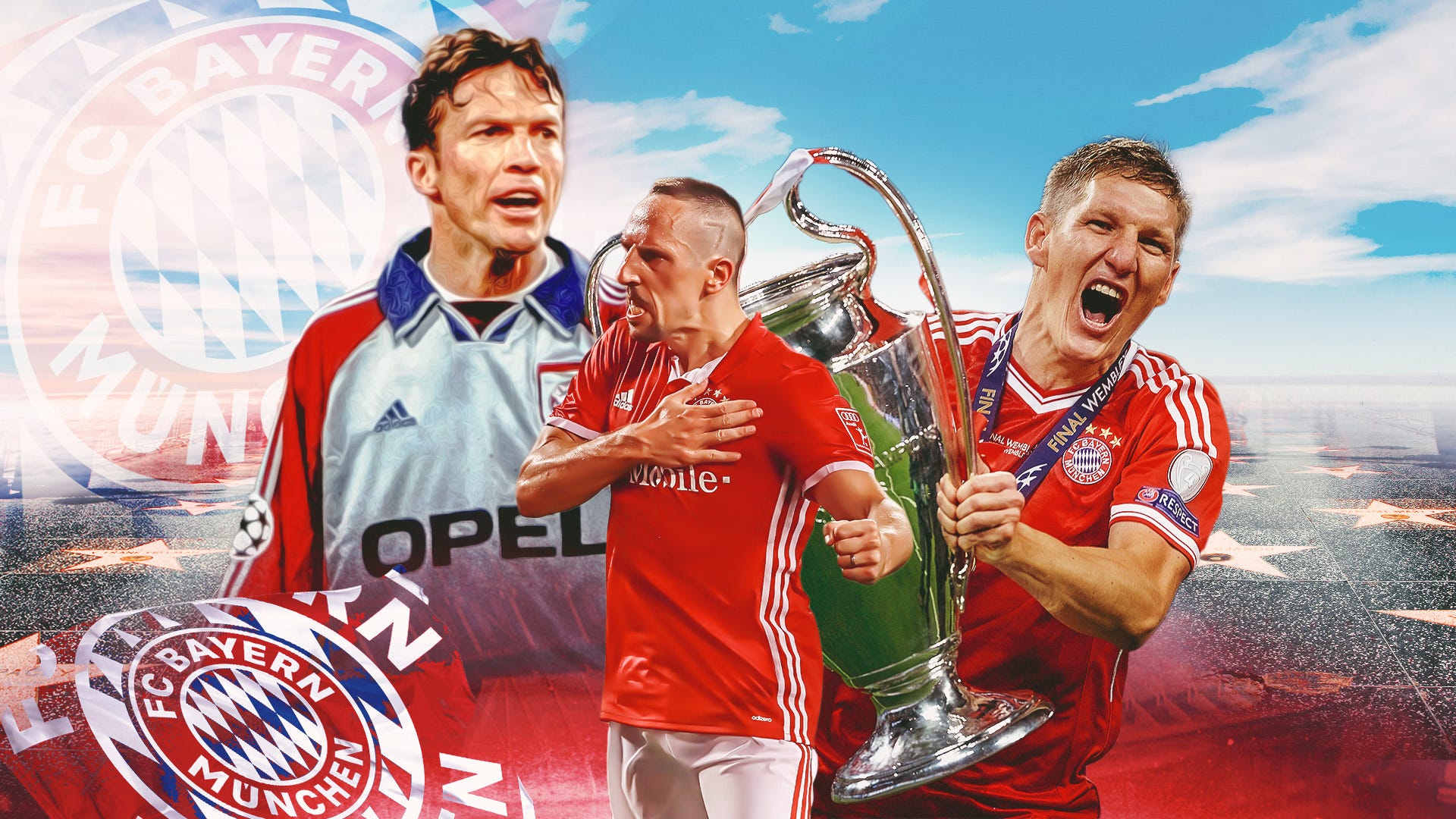 FC Bayern Dream Team GFX Ribery Matth?us Schweinsteiger