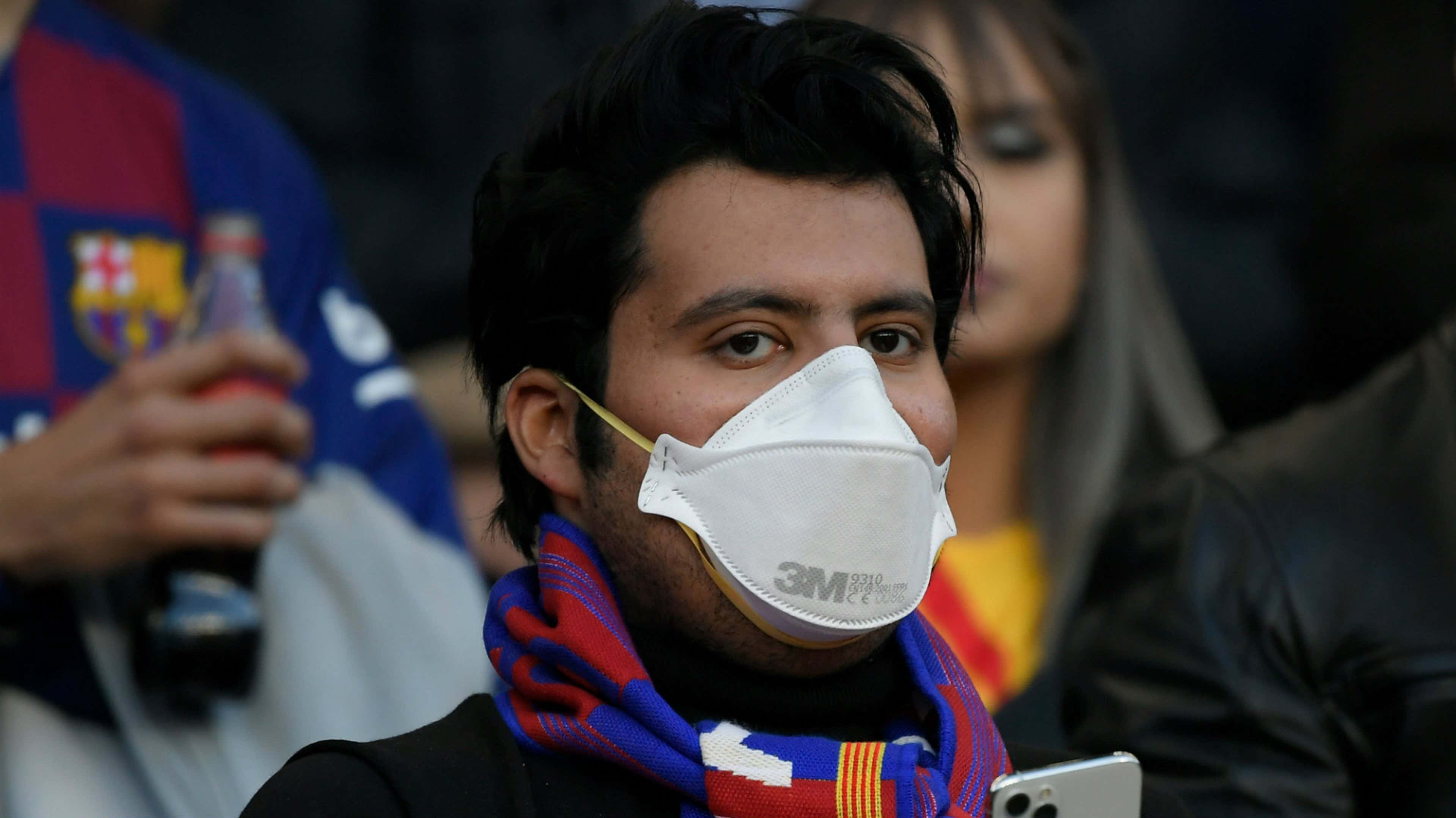 Barcelona fan mask coronavirus