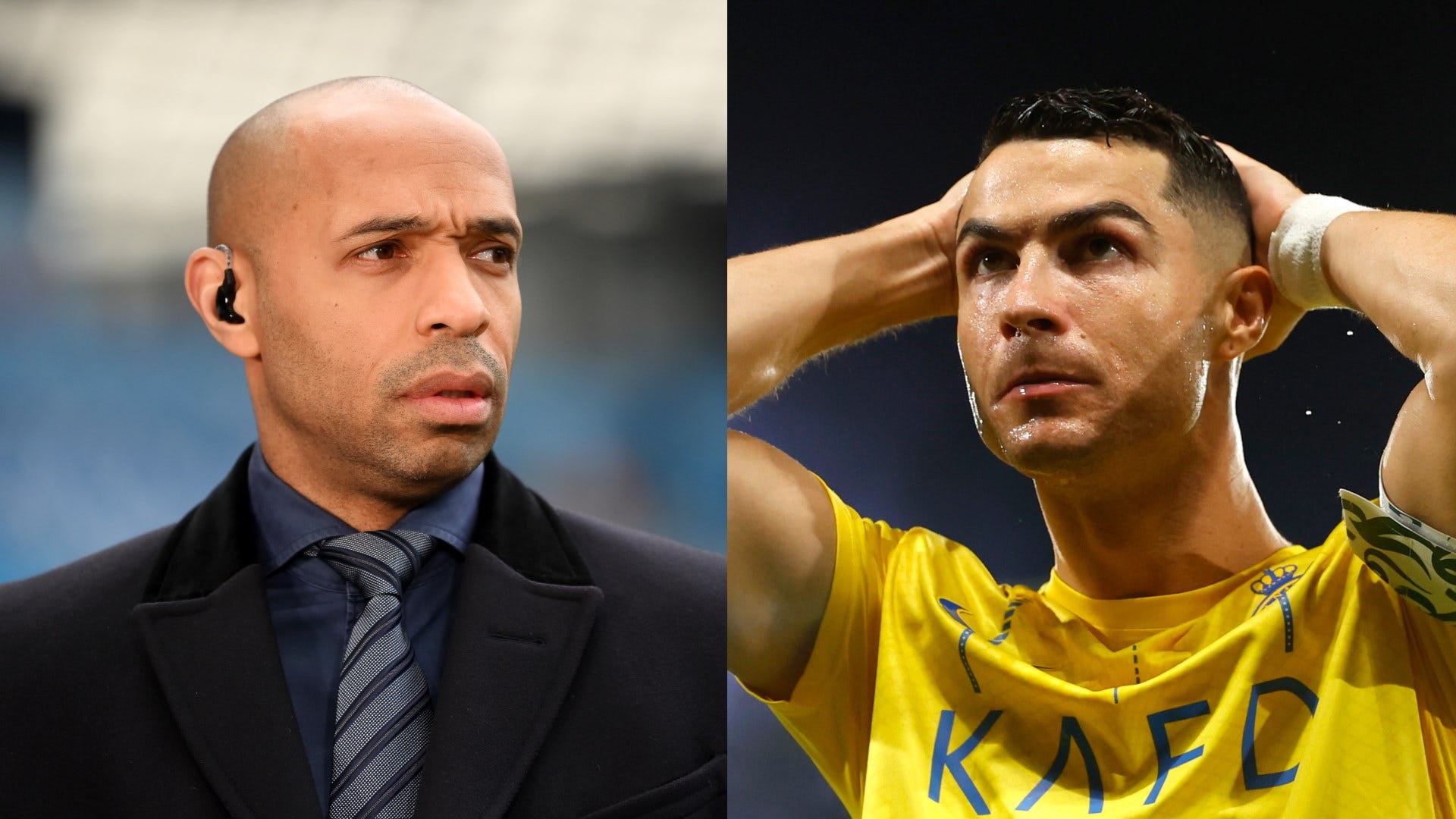 'That's not him!' - Arsenal legend Thierry Henry left stunned by Cristiano Ronaldo's EA FC 24 stats as Al-Nassr superstar slips to lowest rating since FIFA 07