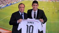 James Rodriguez Real Madrid unveiling Florentino Perez 22072014