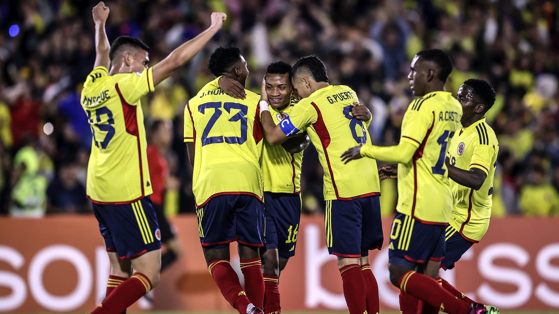 Goals Colombia vs. Ecuador, for the 2023 U20 South American