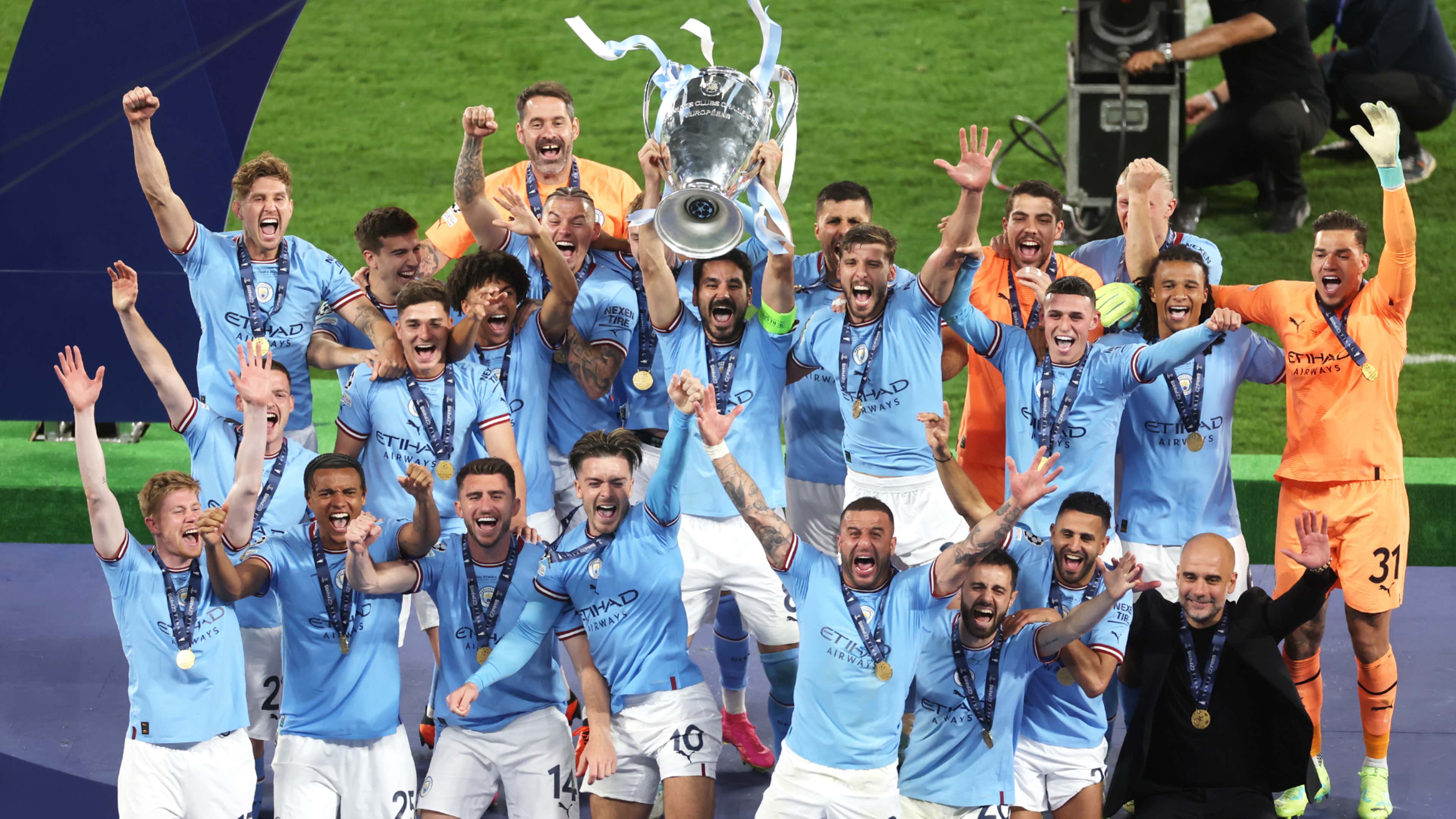 Manchester City Champions League trophy 2023