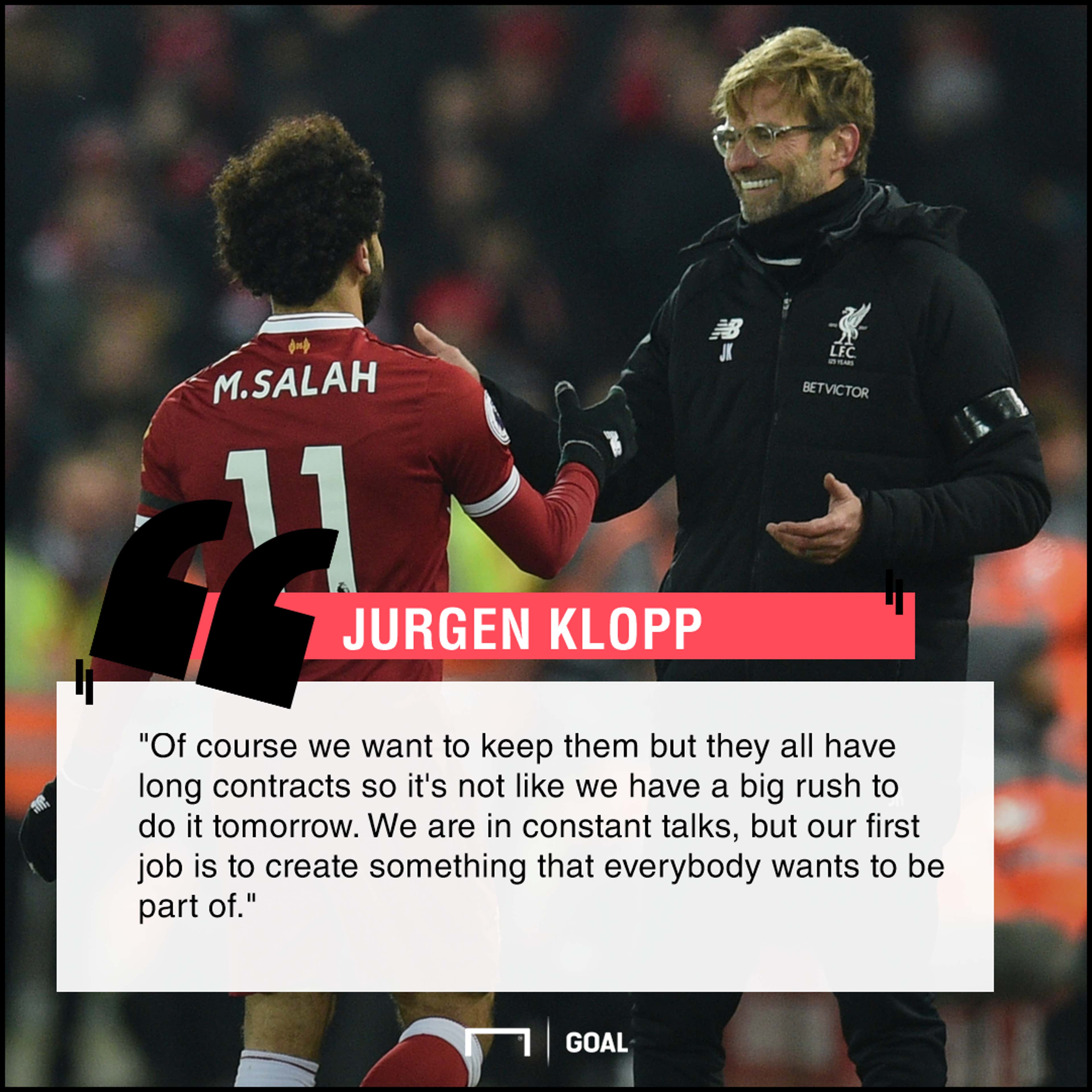 Jurgen Klopp how to keep Mohamed Salah