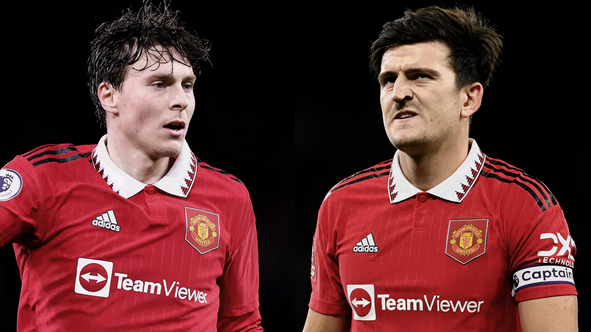 Victor Lindelof Harry Maguire Manchester United 2022-23