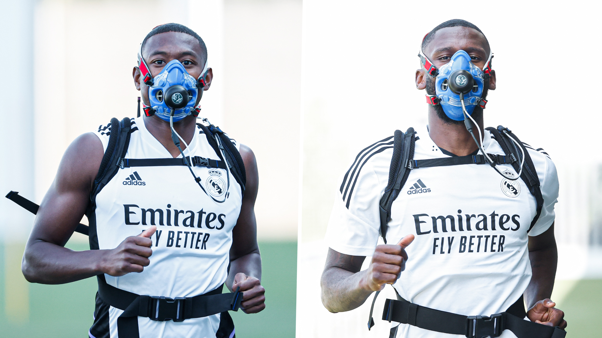 Real Madrid training masks