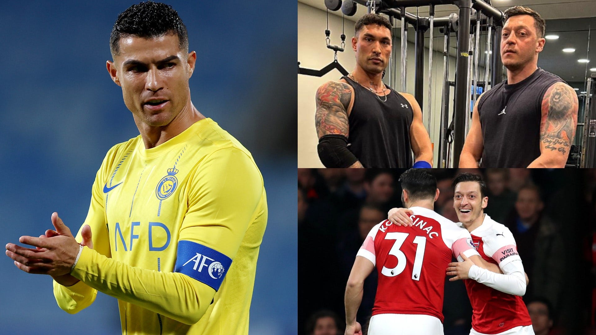 ‘Who hurt my bro?’ - Mesut Ozil stuns fans with crazy body transformation - which left Cristiano Ronaldo impressed - as ex-Arsenal star told he ‘doesn’t need Sead Kolasinac anymore’