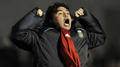 Diego Maradona Uruguay Argentina 2009