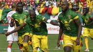 Mali celebrate Ibrahima Kone penalty goal vs Tunisia, 2021 Afcon