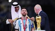  Lionel Messi - Sheikh Tamim bin Hamad Al Thani, Emir of Qatar - World Cup - Argentina - France