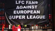 Liverpool Anfield Super League protest