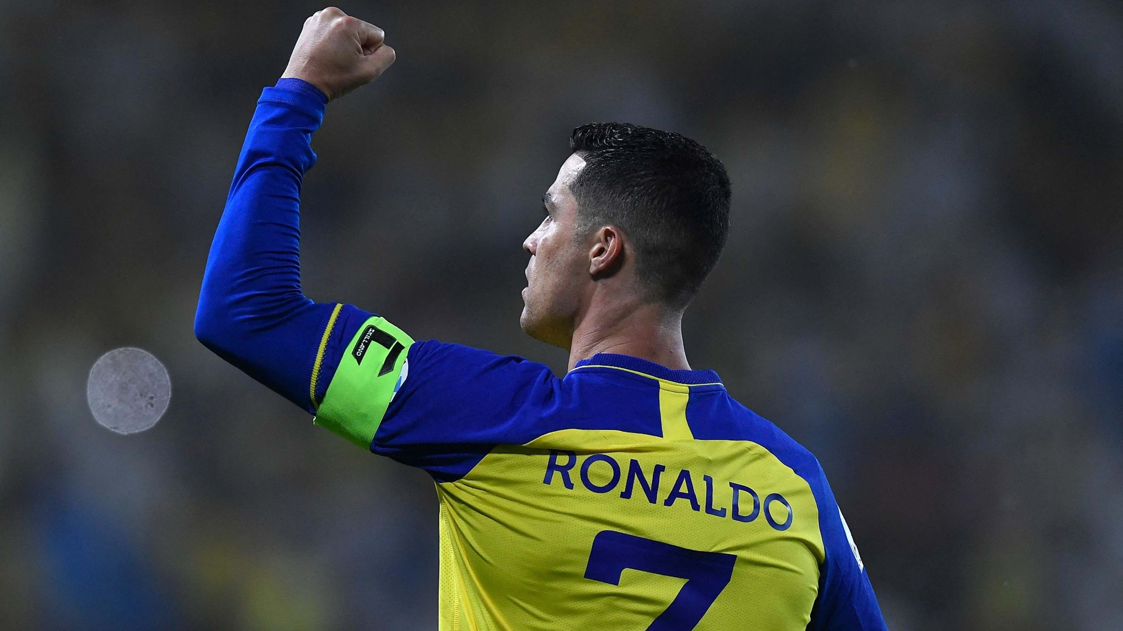 Nassr's Portuguese forward Cristiano Ronaldo celebrates