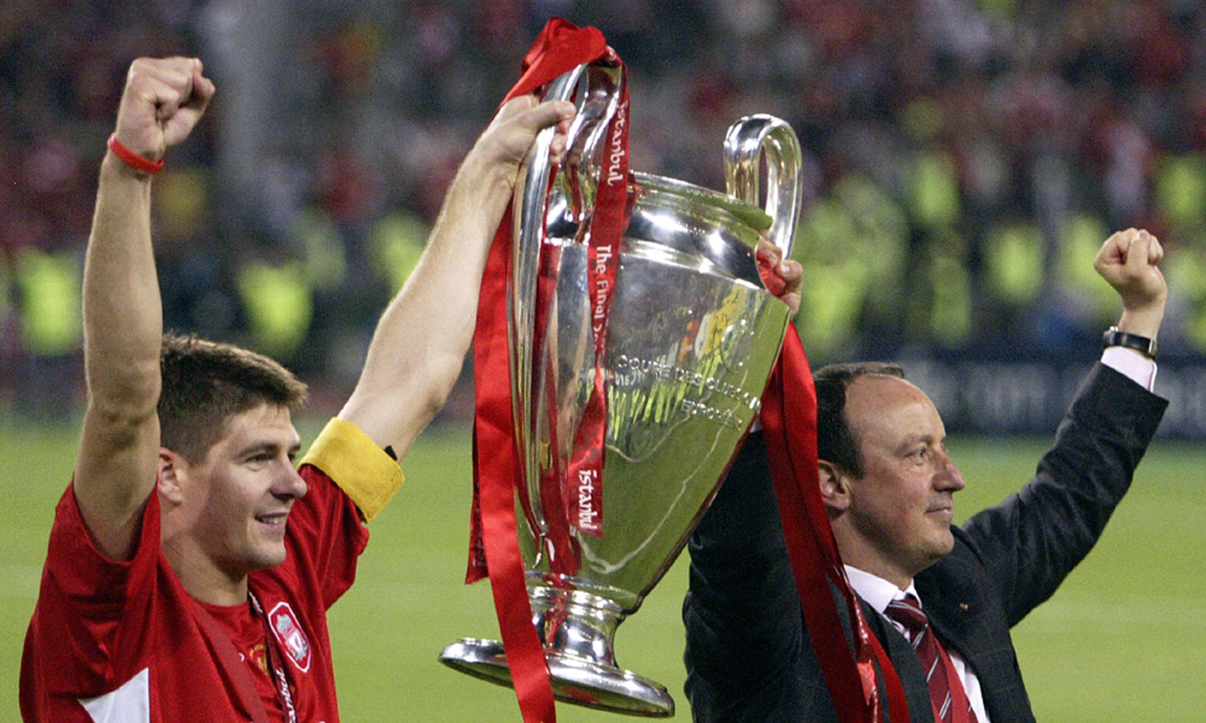 Steven Gerrard Rafael Benitez Liverpool 10022014