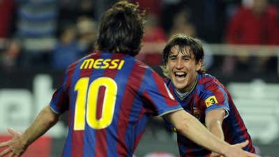 Lionel Messi Bojan Krkic Barcelona
